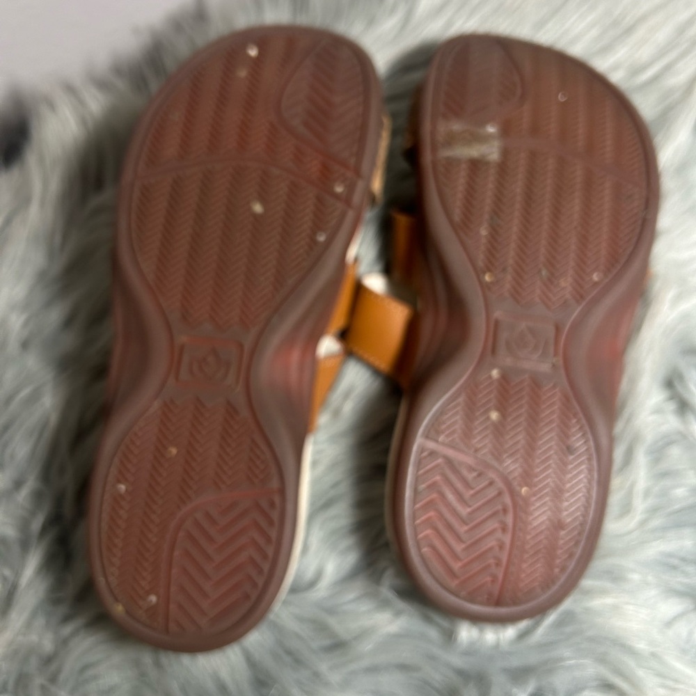 Spenco Footwear Orchid Sandal Saddle Cheetah Sandal Size - Picture 9 of 10